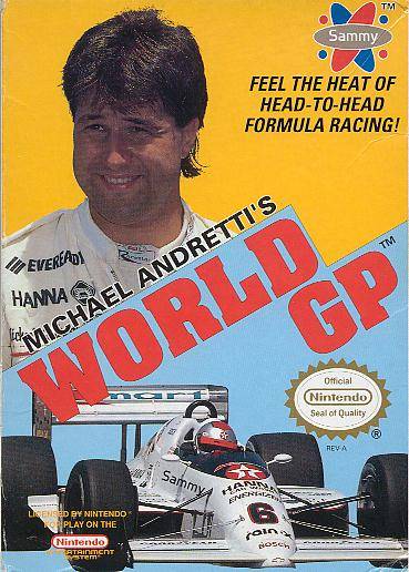 MICHAEL ANDRETTI'S WORLD GP  - NES (W/BOX & MANUAL)