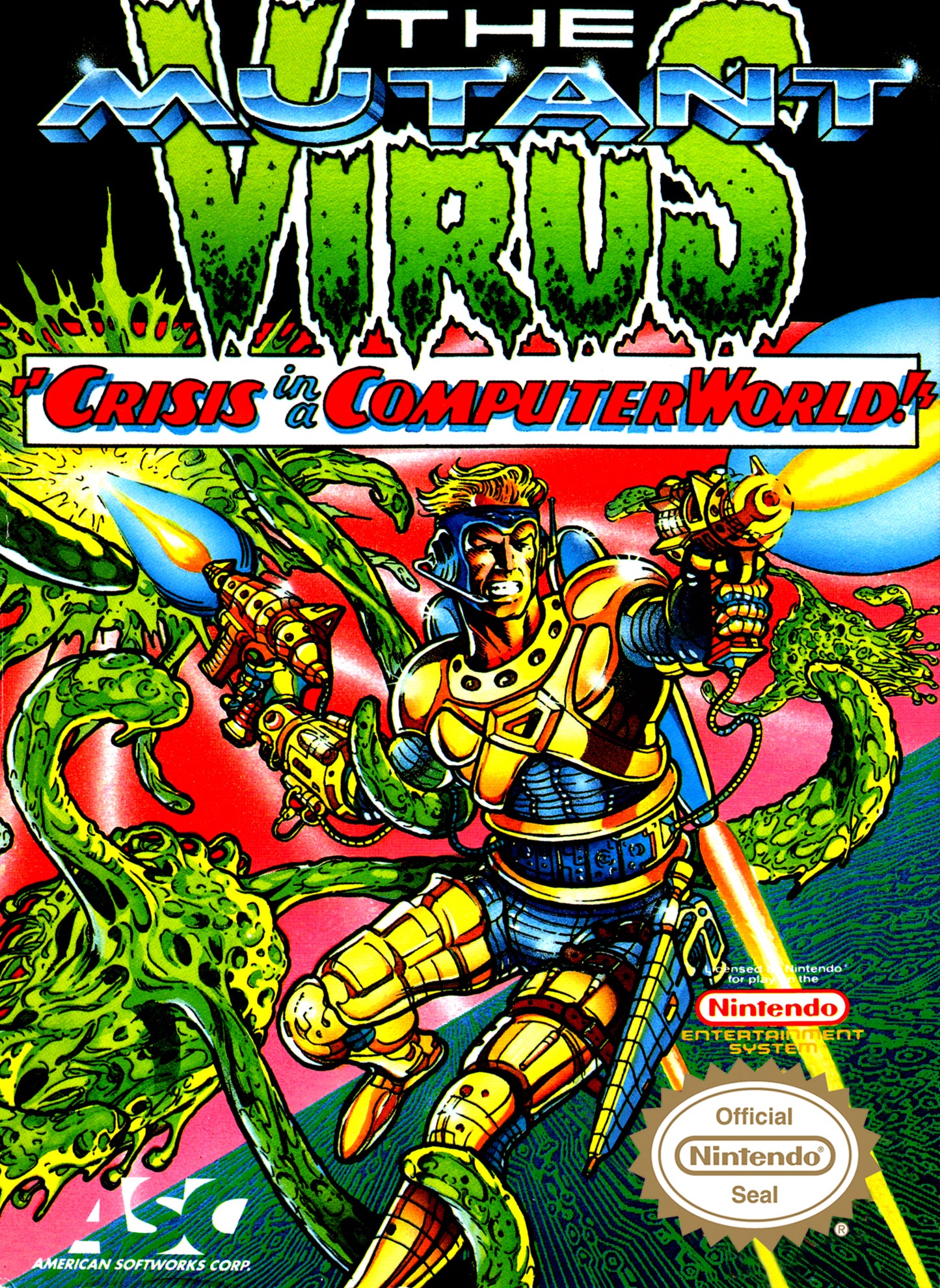 MUTANT VIRUS  - NES (W/BOX & MANUAL)