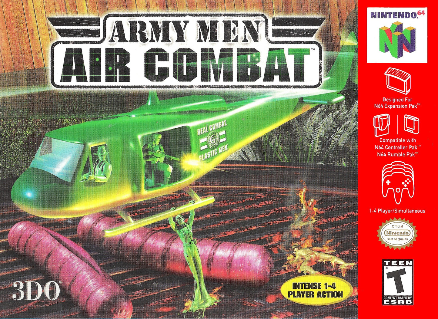 ARMY MEN: AIR COMBAT  - N64 (W/BOX & MANUAL)