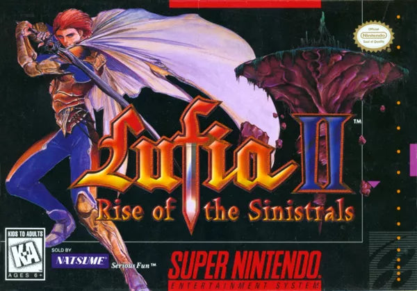 LUFIA II: RISE OF SINSTRALS  - SNES (W/BOX & MANUAL)