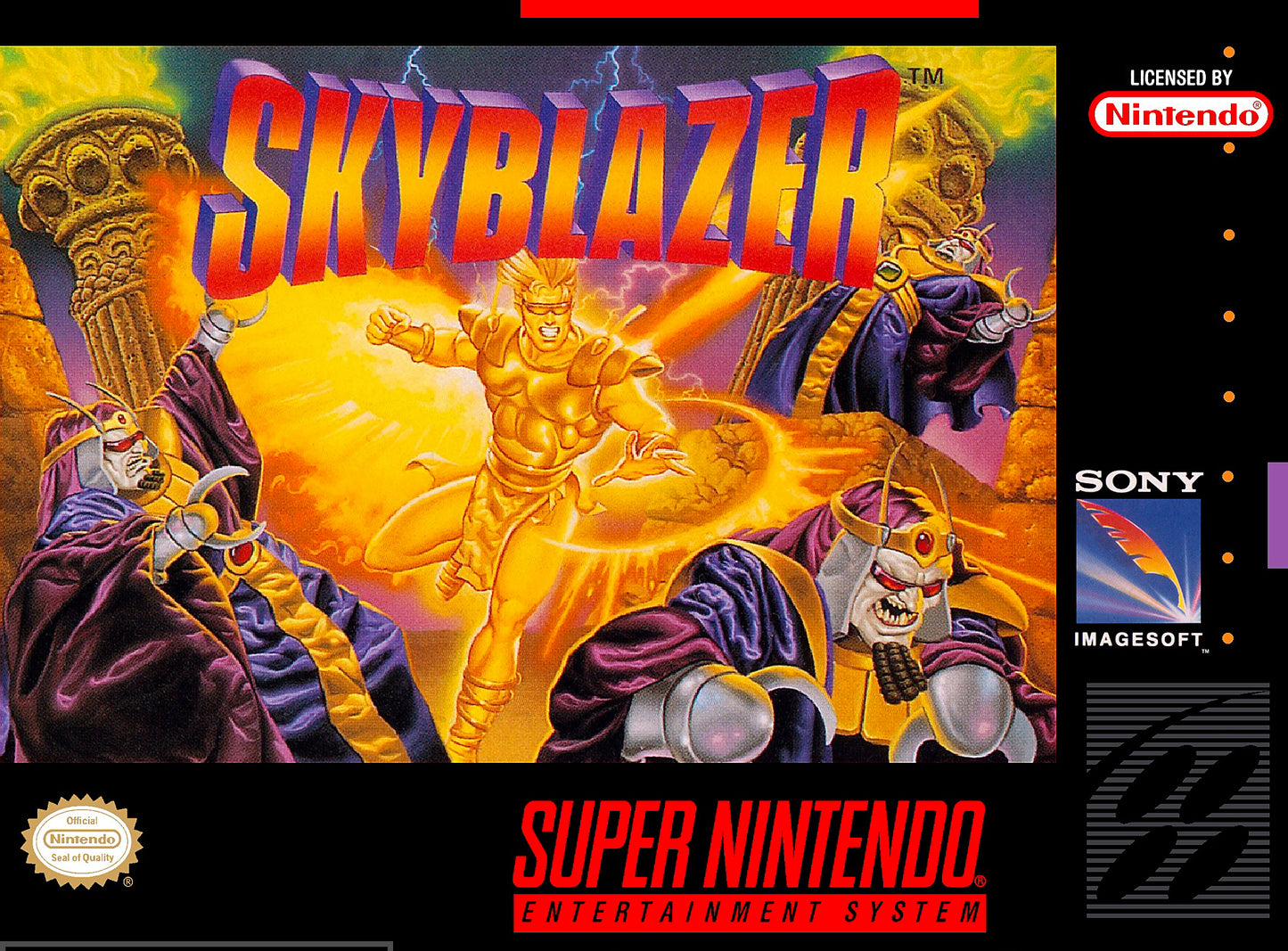 SKYBLAZER  - SNES (W/BOX & MANUAL)