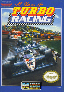 AL UNSER JR.'S TURBO RACING  - NES (W/BOX & MANUAL)