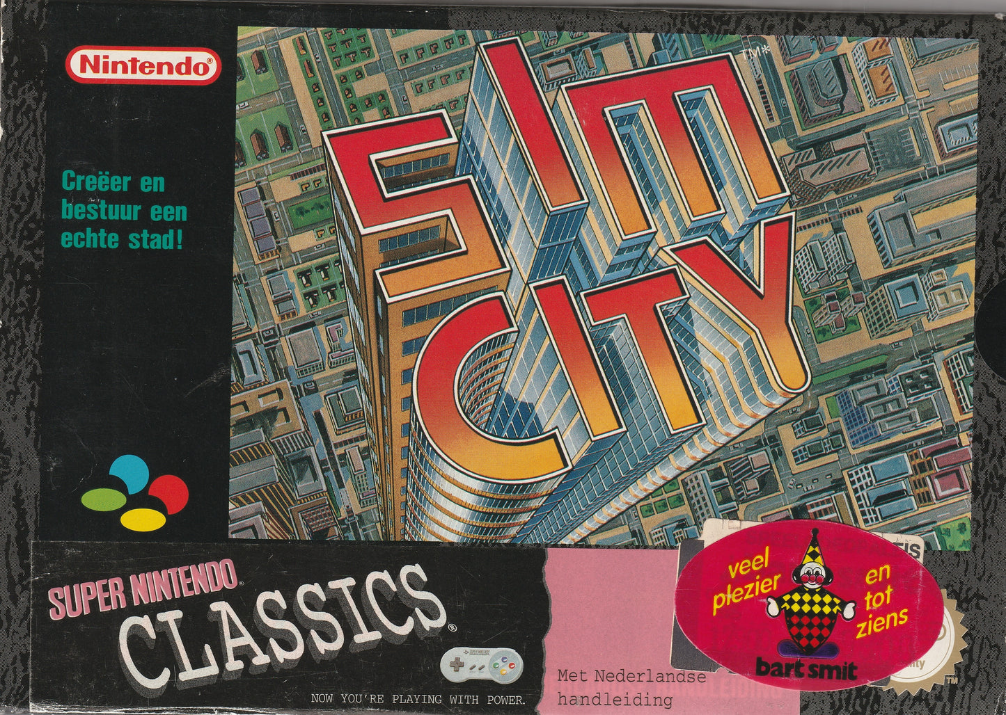 SIM CITY  - SNES (W/BOX & MANUAL)