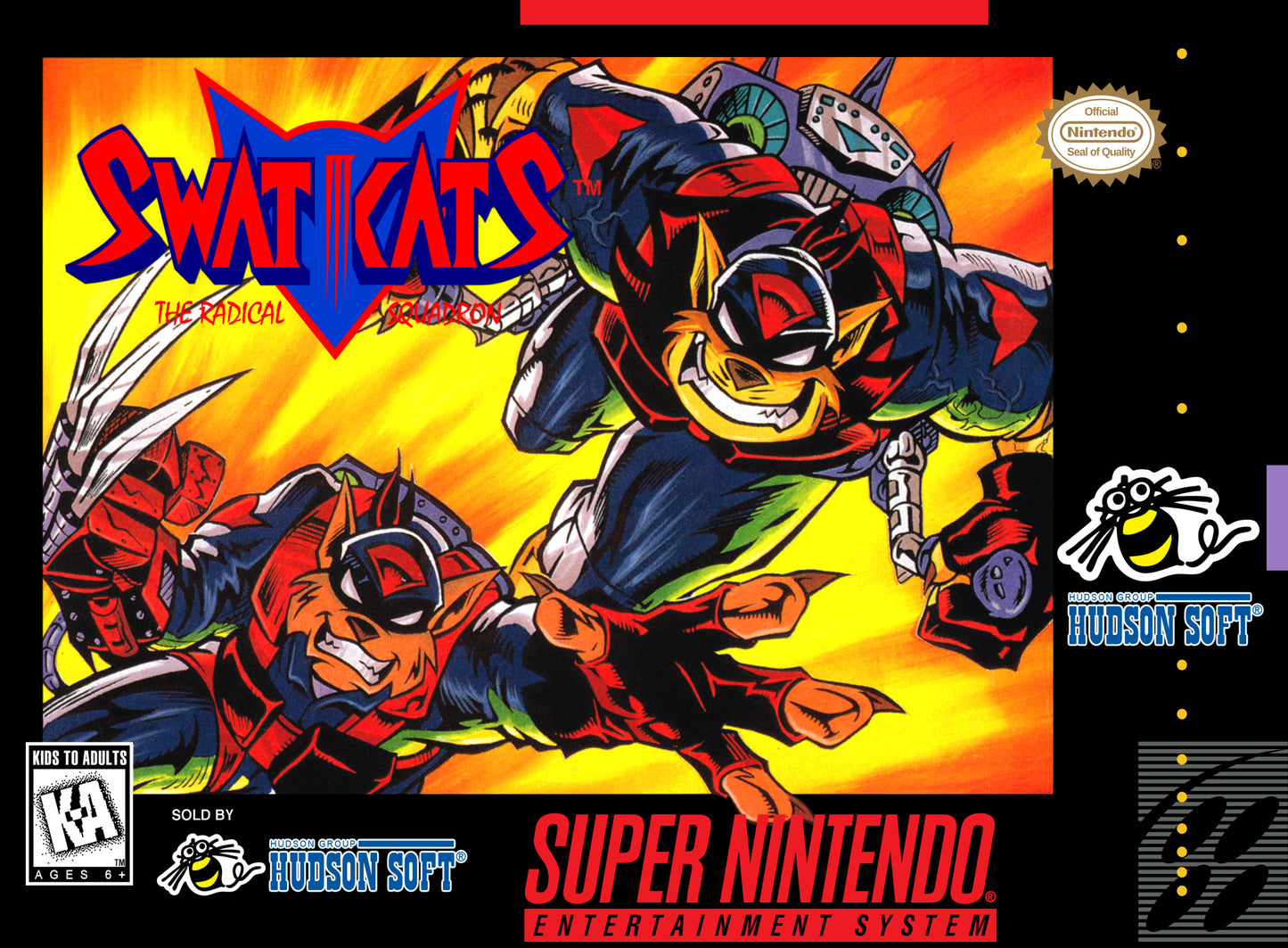 SWAT KATS  - SNES (W/BOX & MANUAL)