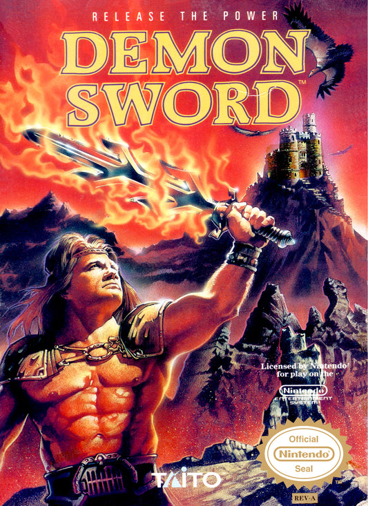 DEMON SWORD  - NES (W/BOX & MANUAL)