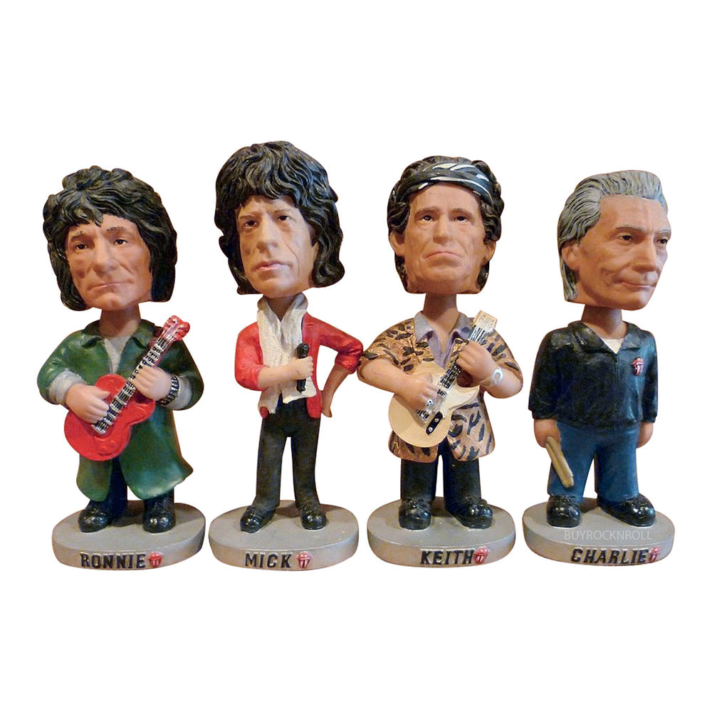 ROLLING STONES: KEITH/MICK/RONNIE/CHARLIE (SET OF 4) - BOBBLE DOBBLES-LICKS WORLD TOUR EXCLUSIVE