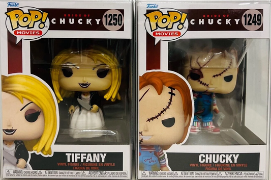 BRIDE OF CHUCKY: CHUCKY 1249/TIFFANY #1250 - FUNKO POP!-SET OF 2