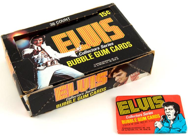 ELVIS: BUBBLE GUM GARDS (36 COUNT) - COLLECTORS SERIES-1978