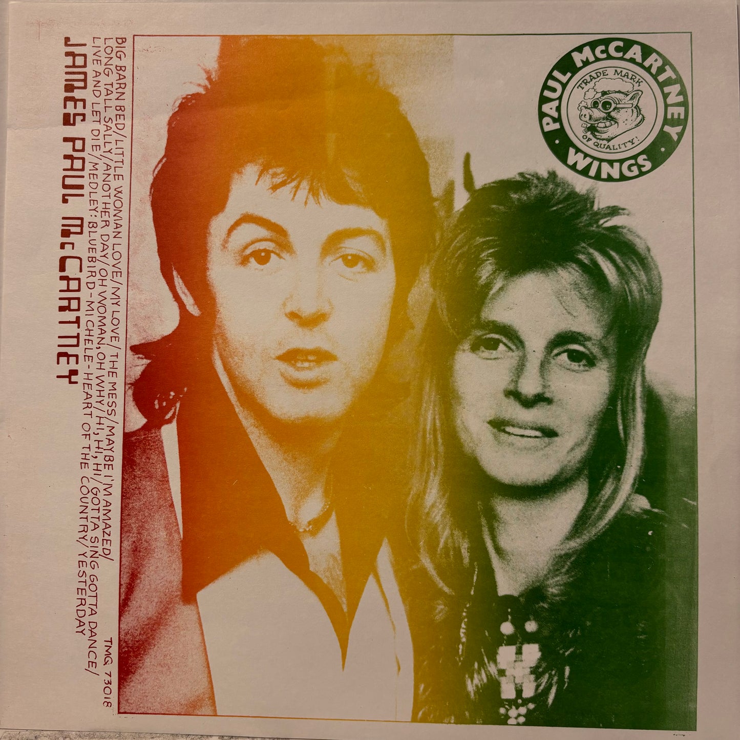 Paul McCartney & Wings - James Paul McCartney (Bootleg) (Used LP)