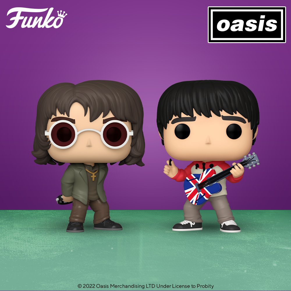 OASIS: LIAM #256 & NOEL #257 - FUNKO POP!-SET OF 2