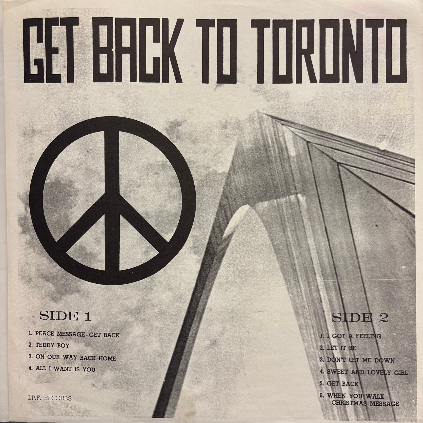 Beatles - Get Back To Toronto (Used LP)