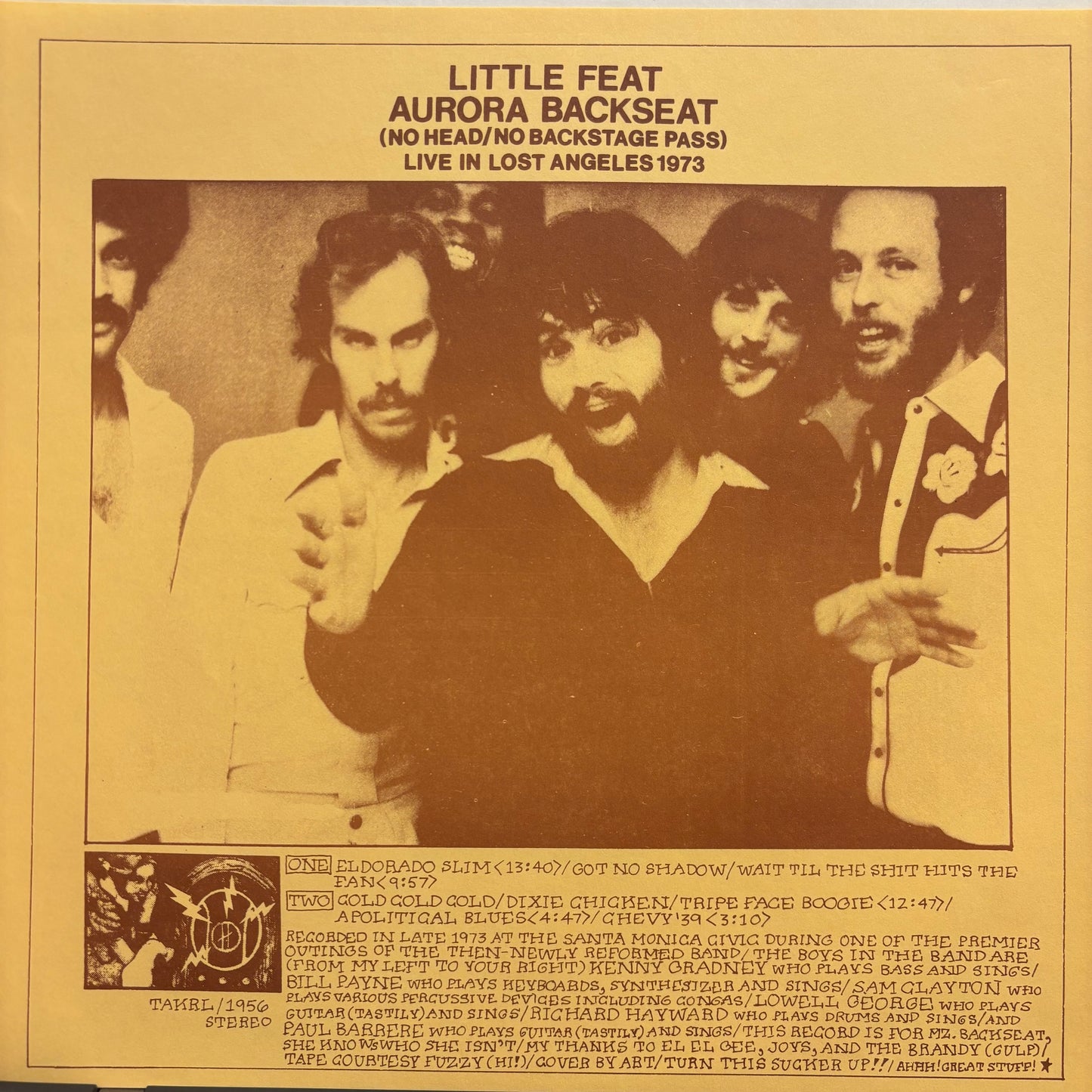 Little Feat - Aurora Backseat (Used LP)