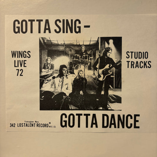 Wings - Gotta Sing-Gotta Dance: Live 72 (Bootleg) (Used LP)