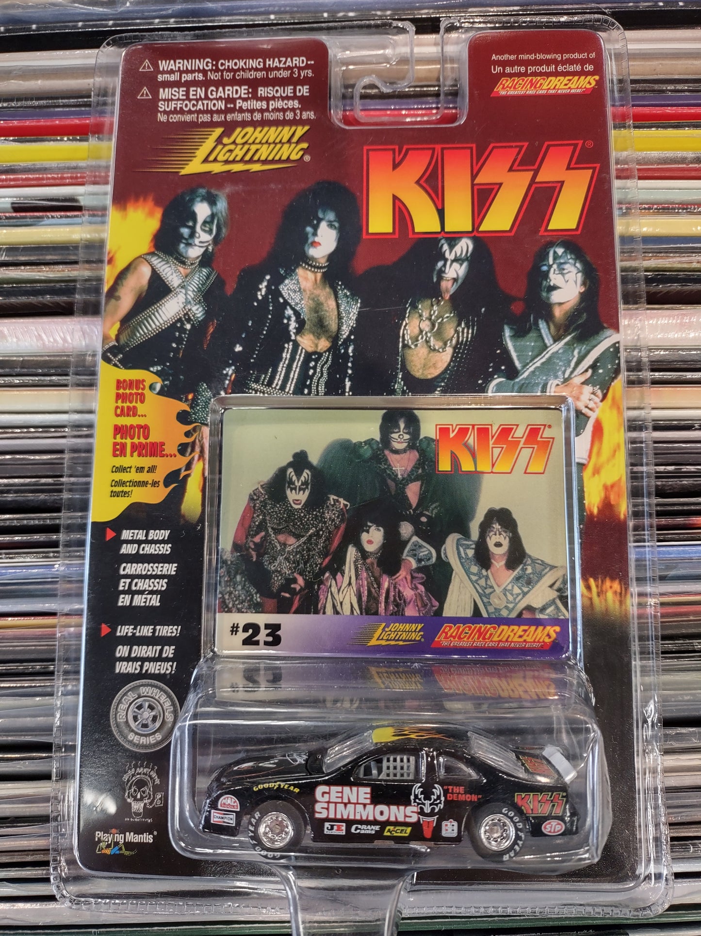 KISS CARS: #13/23/29/45 (BLACK TOP) - JOHNNY LIGHTNING-SET OF 4