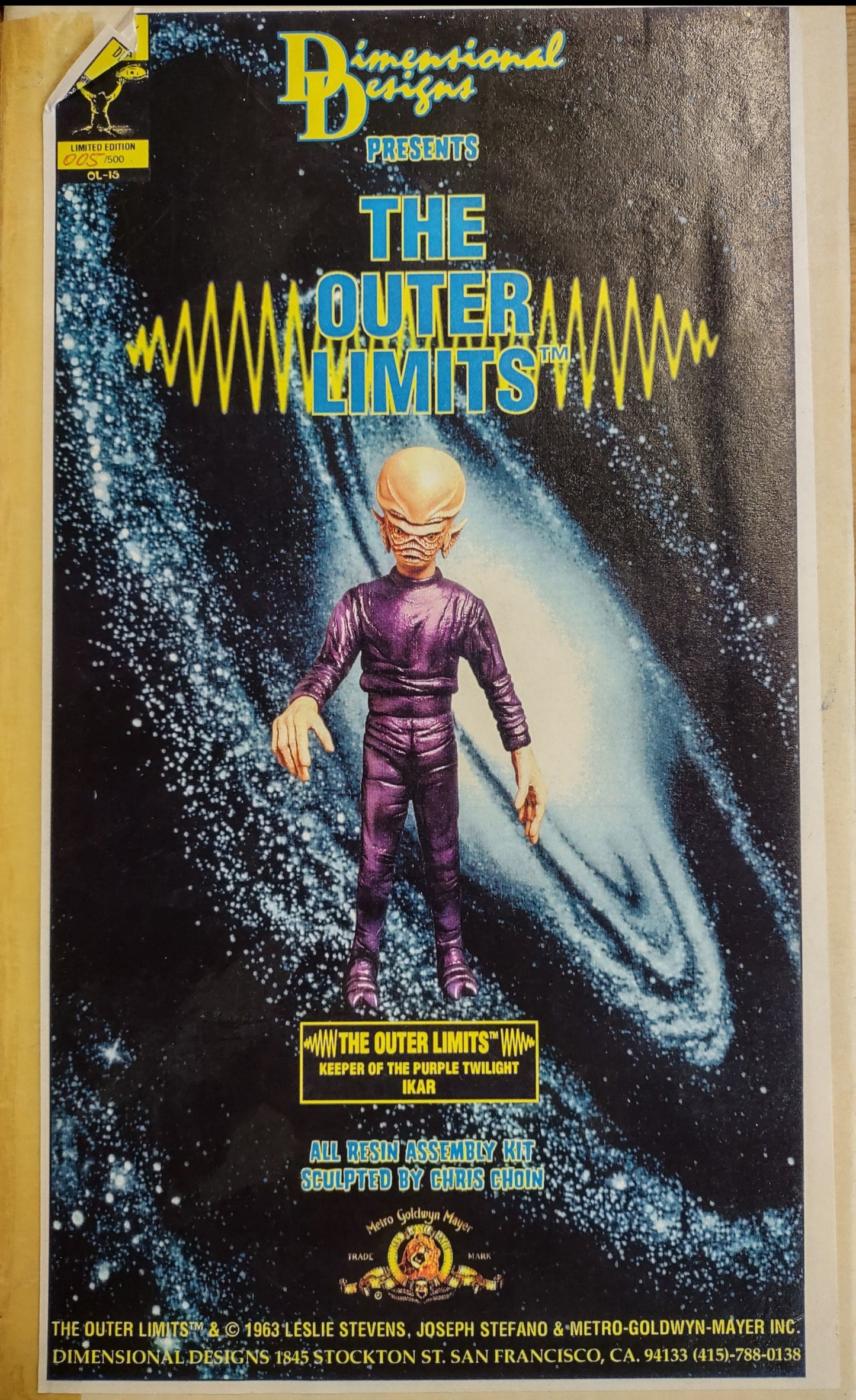 OUTER LIMITS: KEEPER OF THE PURPLE TWILIGHT IKAR (5/500) - MODEL KIT-DIMENSIONAL DESIGNS