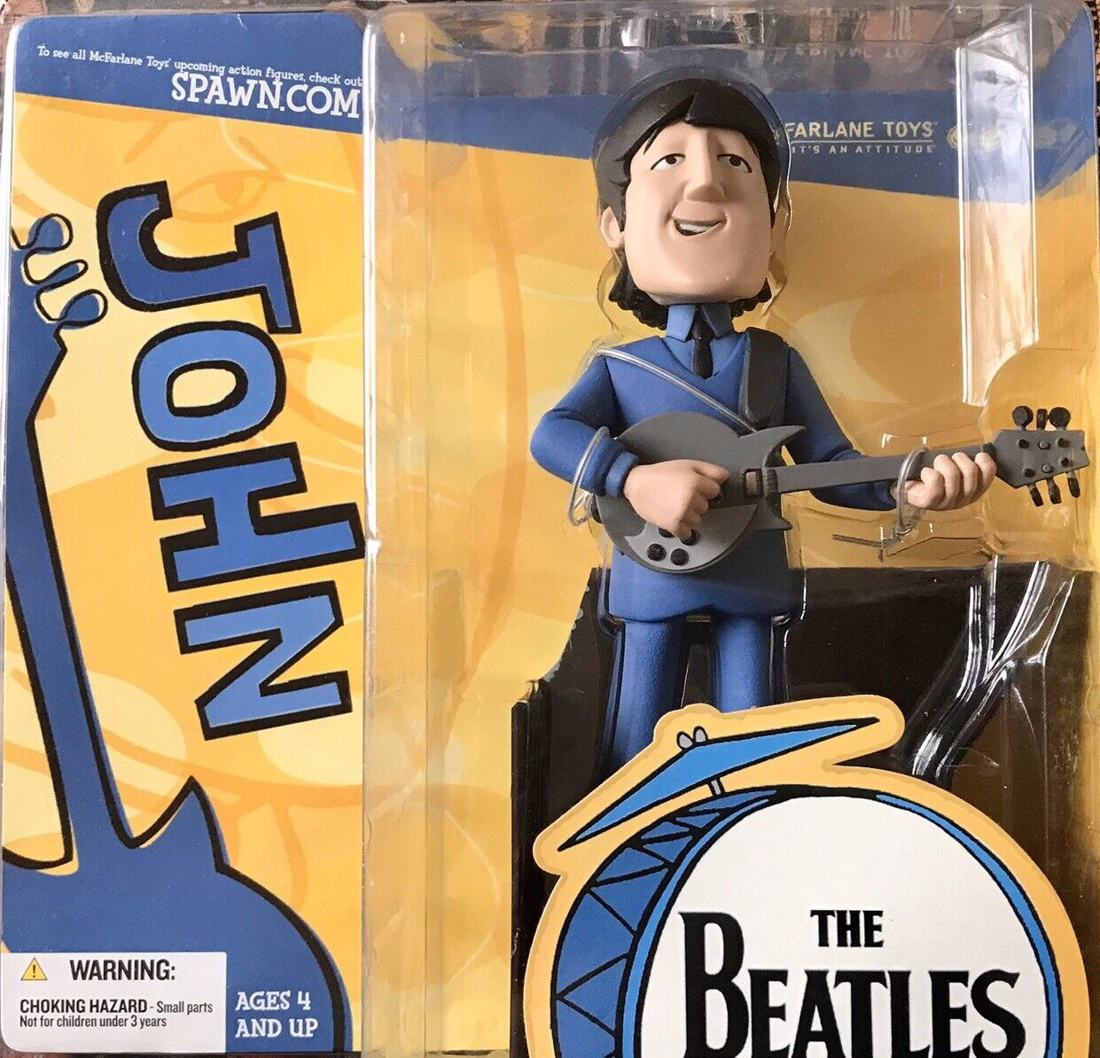 BEATLES: JOHN, PAUL, GEORGE & RINGO (CAR - MCFARLANE-2007-SET OF 4