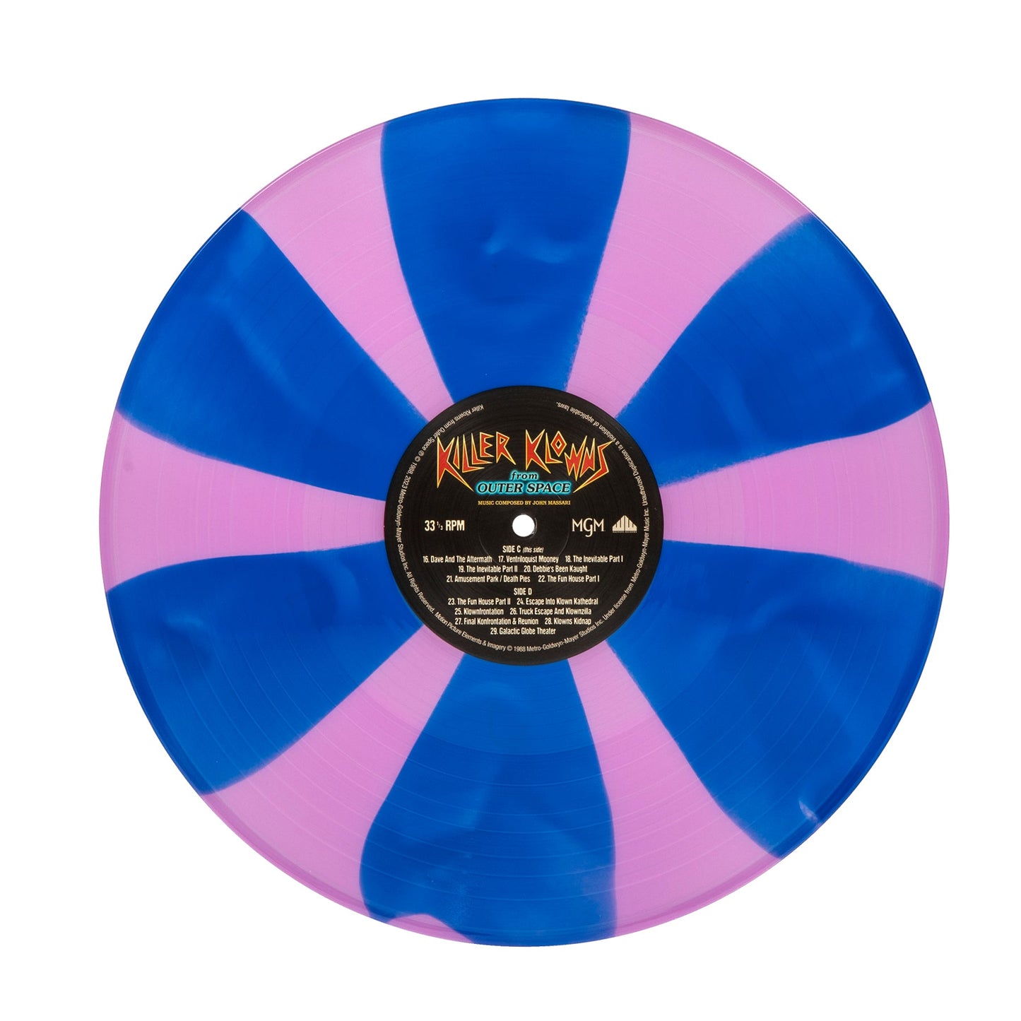 John Massari - Killer Klowns From Outer Space OST (150G/“Klownzilla” Pinwheel Colored Vinyl)