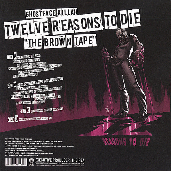 Ghostface Killah & Apollo Brown - Twelve Reasons to Die "The Brown Tape" (Sealed) (Used LP)