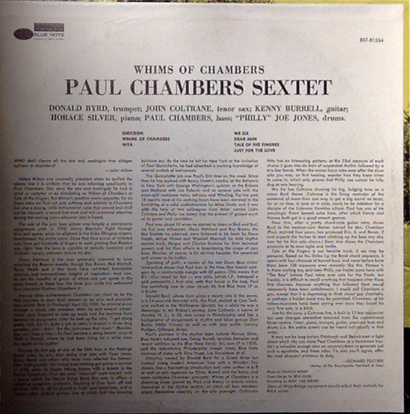 Paul Chambers Sextet - Whims Of Chambers (Used LP)