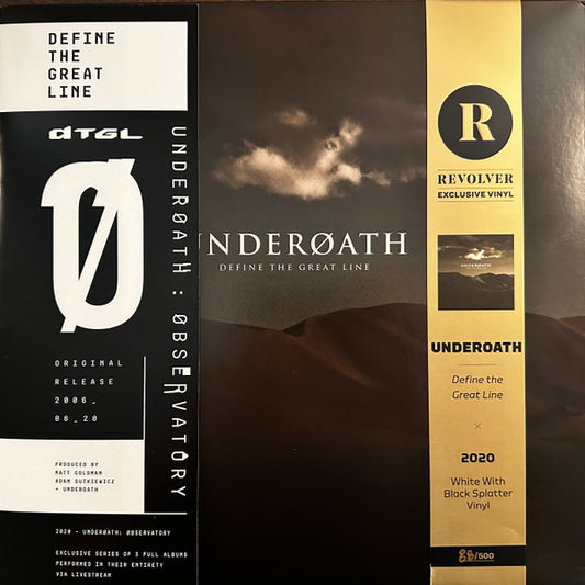 Underoath - Define The Great Line (White W/Black Splatter) (Used LP)