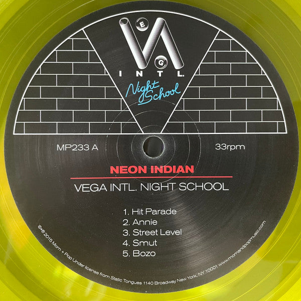 Neon Indian - VEGA INTL. Night School (Yellow) (Used LP)