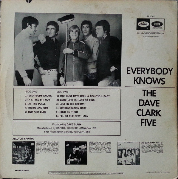 Dave Clark Five - Everybody Knows (Used LP)