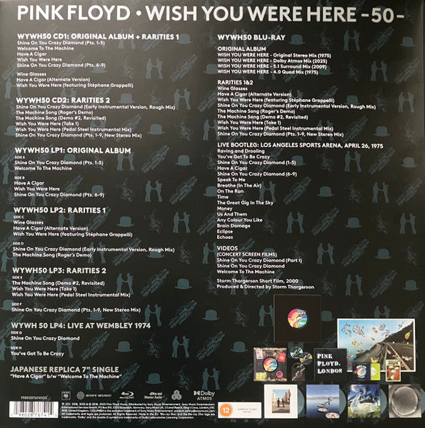 Pink Floyd - Wish You Were Here Box Set (50th Anniversary) (Clear) (Used LP)