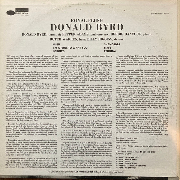 Donald Byrd - Royal Flush (Used LP)