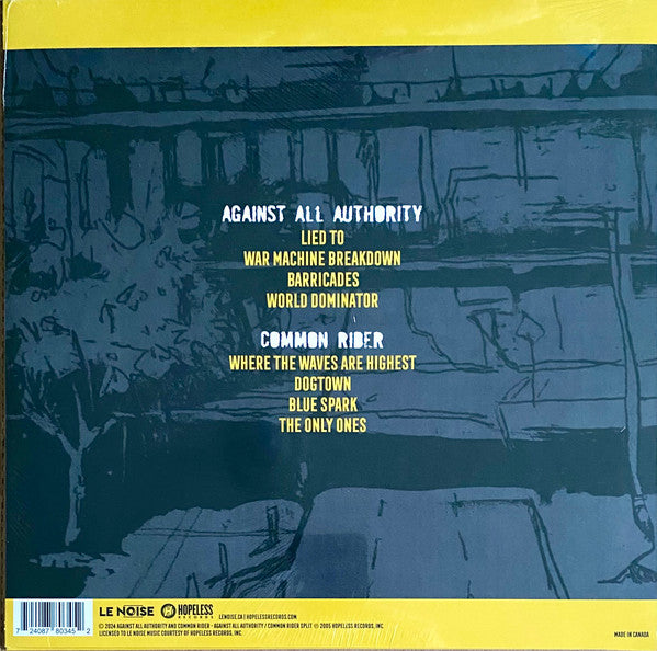 Against All Authority/Common Rider - Split (Red/Yellow) (Used LP)