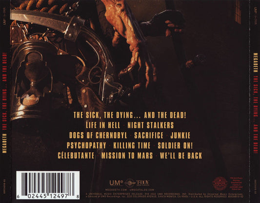 MEGADETH  - SICK, THE DYING & THE DEAD!