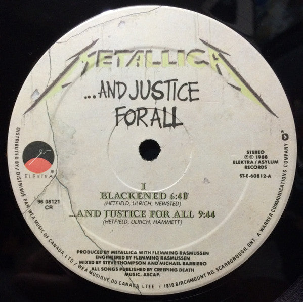 Metallica - ...And Justice For All (Used LP)