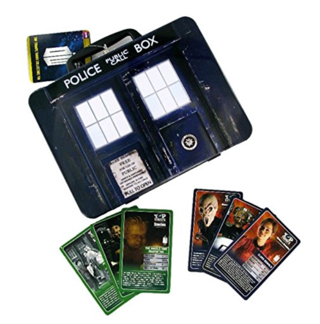 DOCTOR WHO: TARDIS TIN (INCLUDES 60 CARD - TOP TRUMPS-2012
