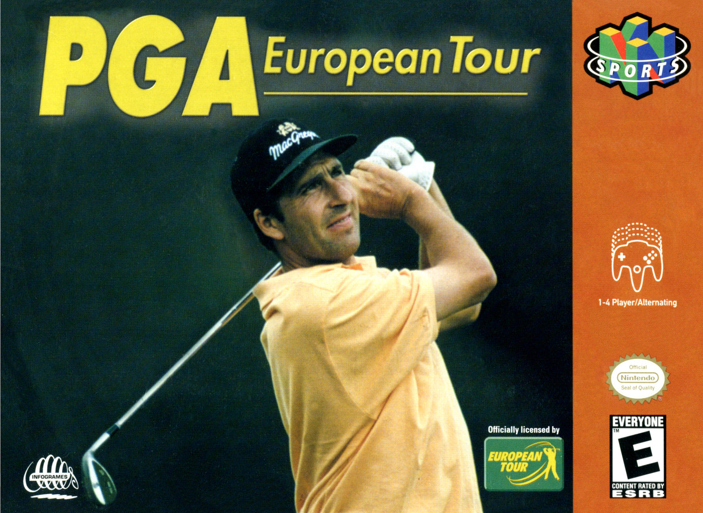 PGA EUROPEAN TOUR  - N64 (W/BOX & MANUAL)