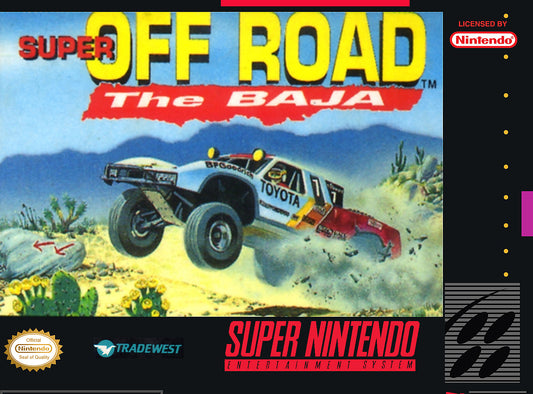 SUPER OFF ROAD: THE BAJA  - SNES (W/BOX & MANUAL)