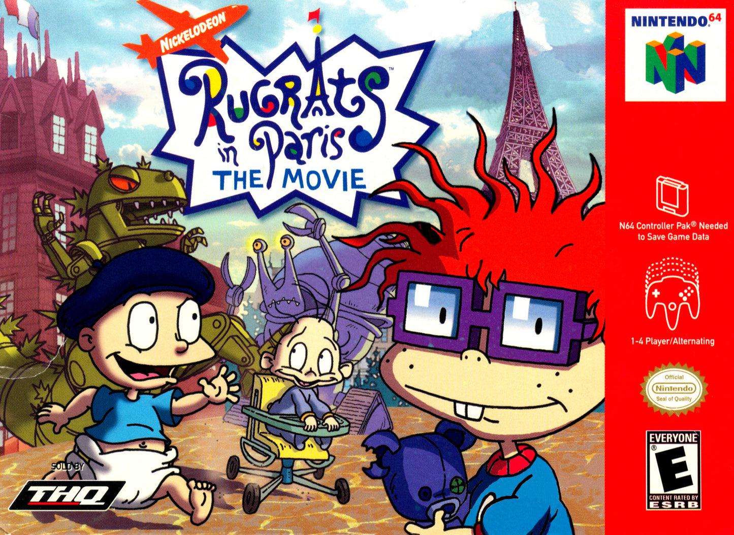 RUGRATS IN PARIS  - N64 (W/BOX & MANUAL)