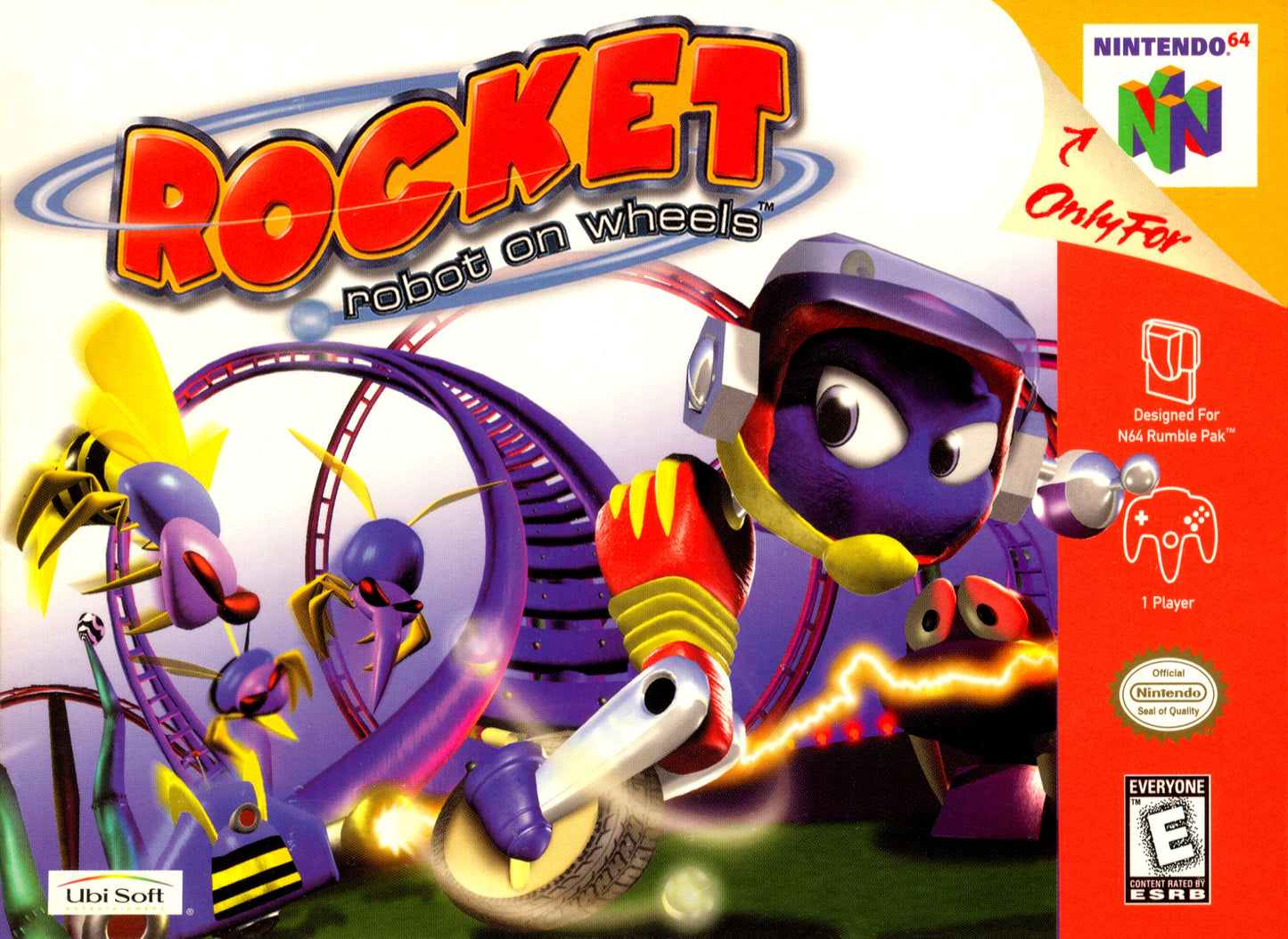 ROCKET: ROBOT ON WHEELS  - N64 (W/BOX & MANUAL)