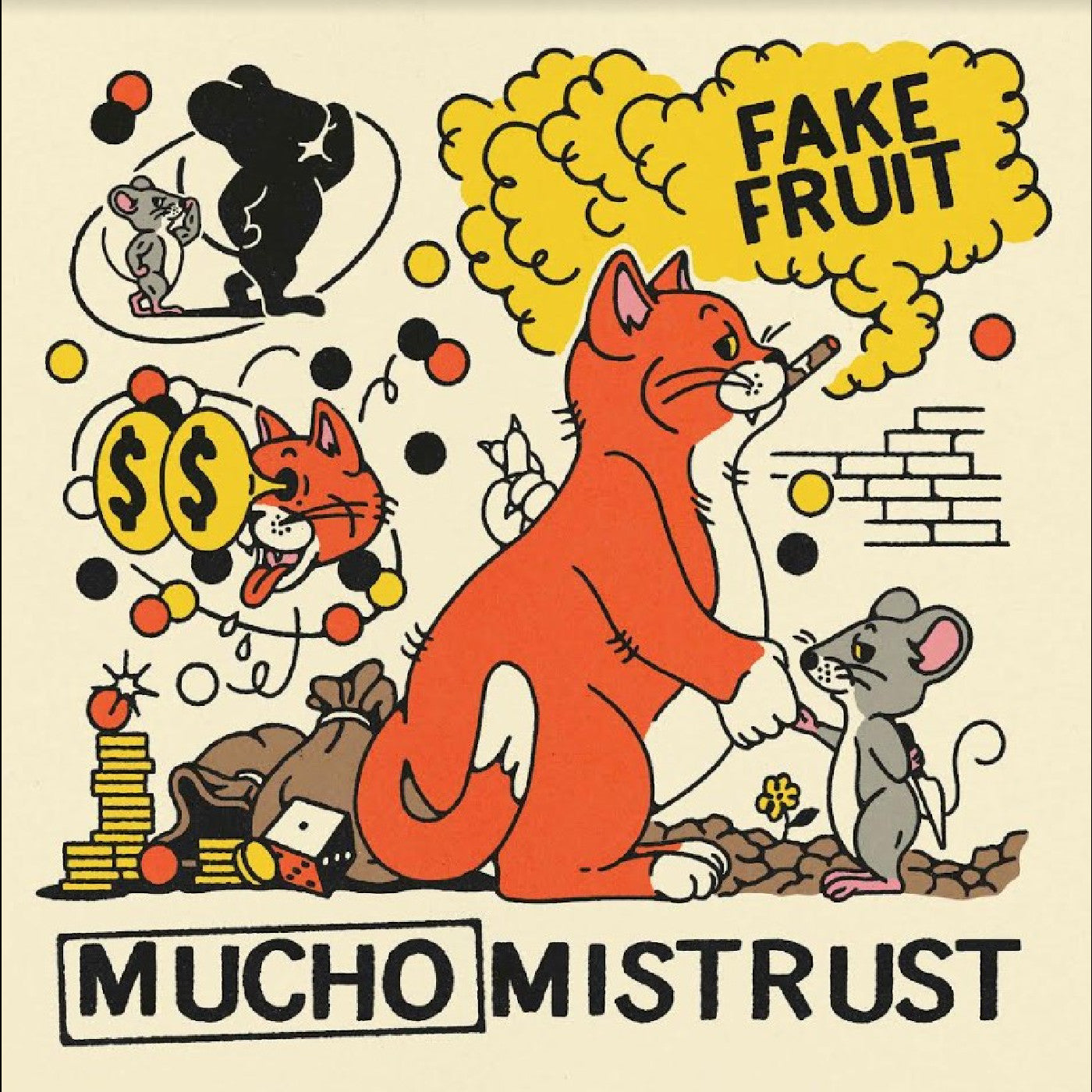 FAKE FRUIT - MUCHO MISTRUST (CUTIES ORANGE VINYL)