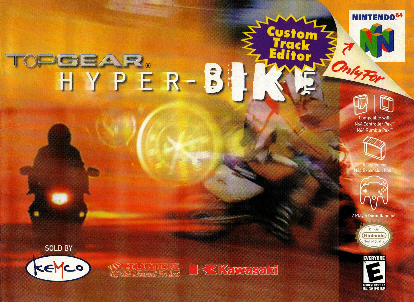 TOP GEAR HYPER-BIKE  - N64 (W/BOX & MANUAL)