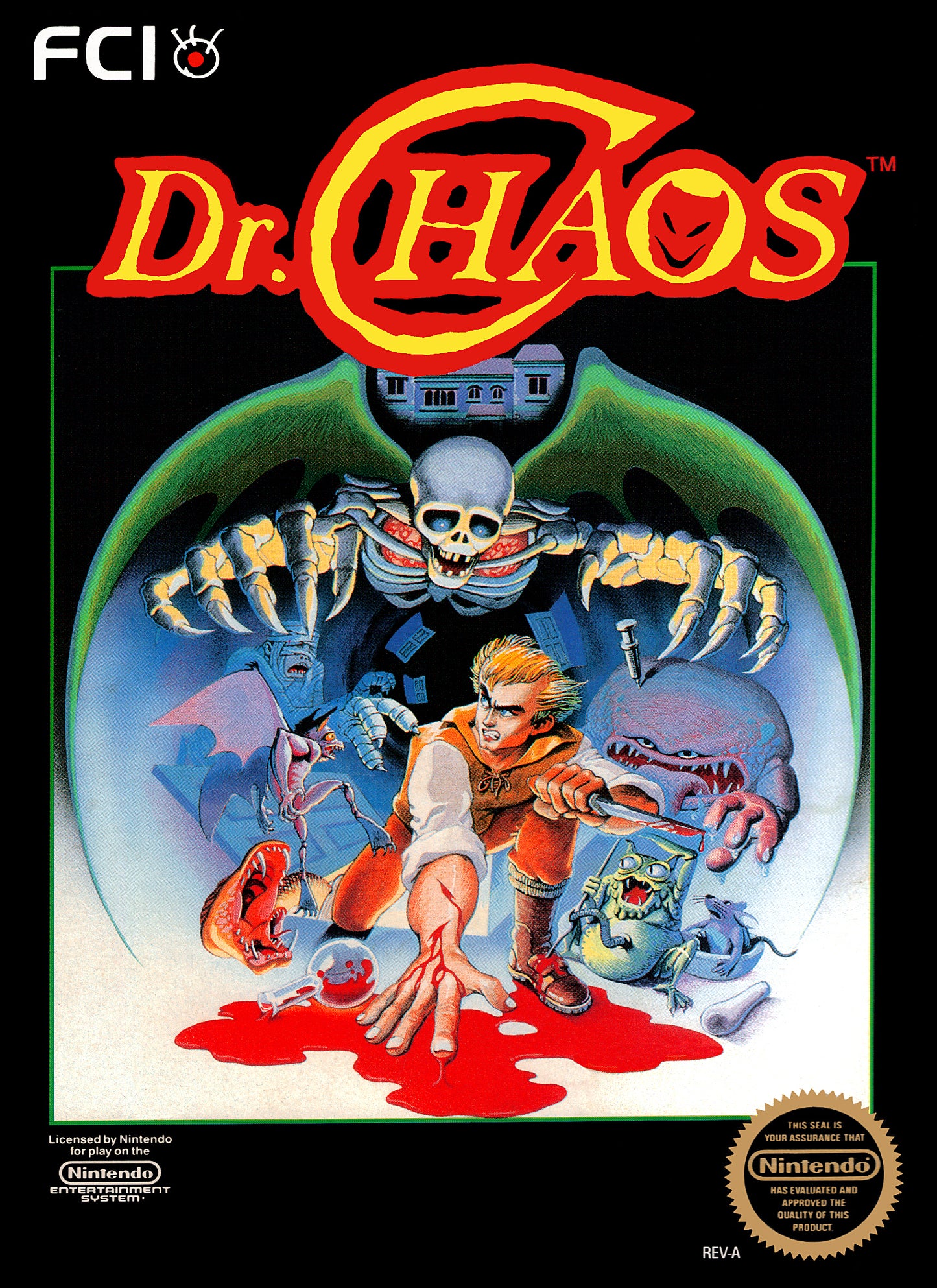 DR. CHAOS  - NES (W/BOX & MANUAL)