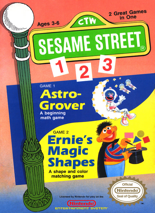 SESAME STREET 123  - NES (W/BOX)