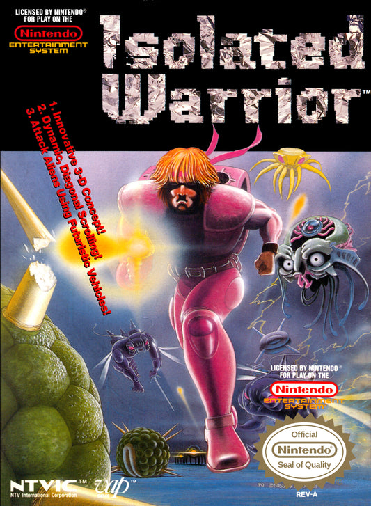 ISOLATED WARRIOR  - NES (W/BOX & MANUAL)