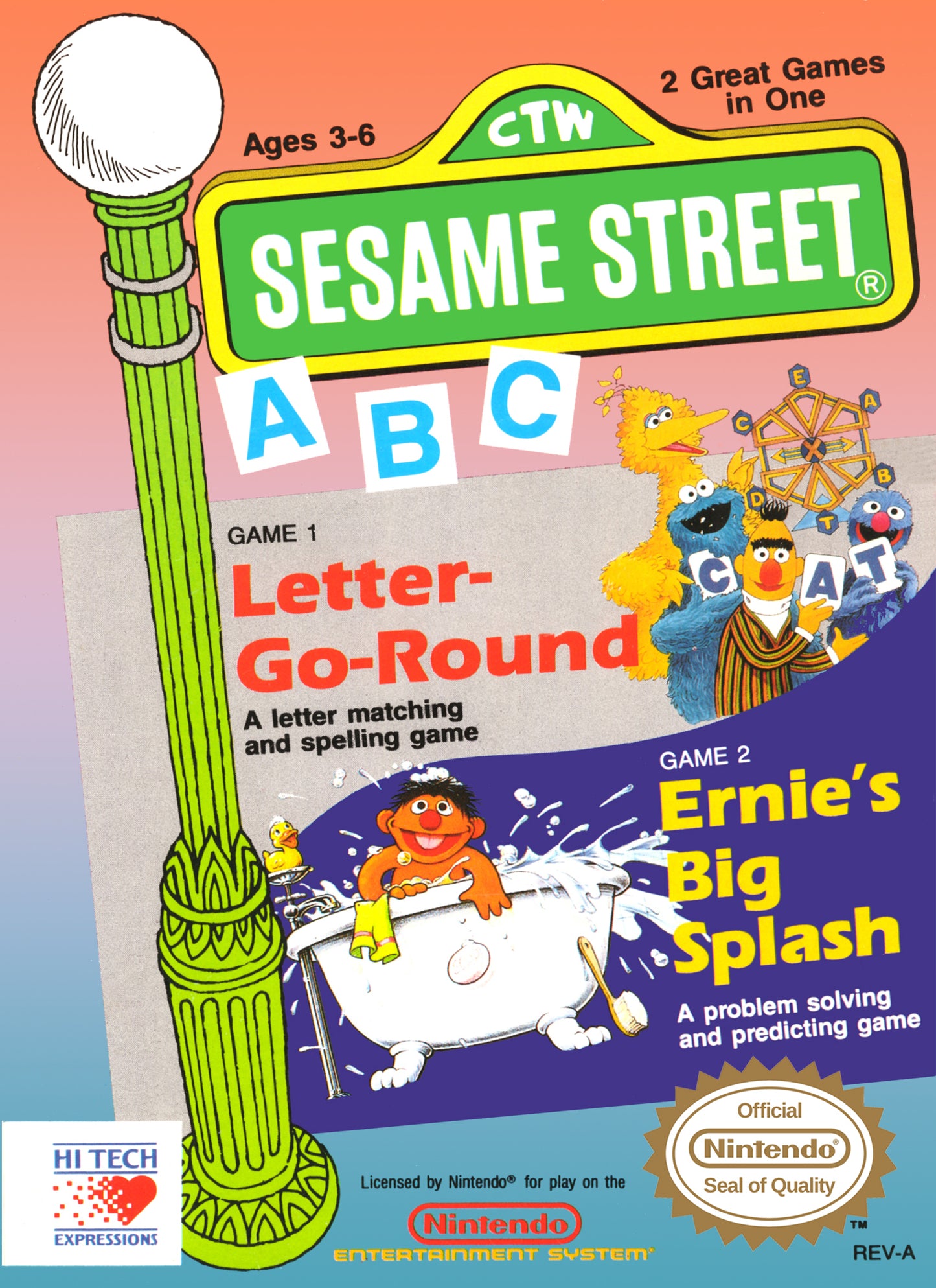 SESAME STREET ABC  - NES (W/BOX)