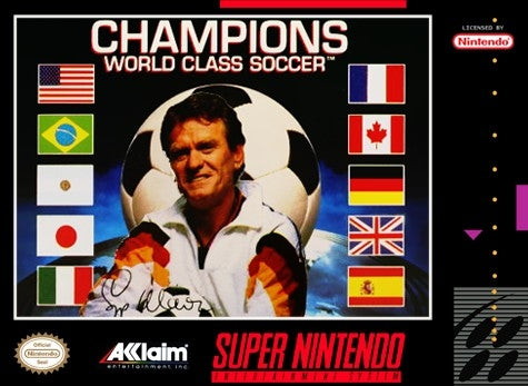 CHAMPIONS WORLD CLASS SOCCER  - SNES (W/BOX & MANUAL)