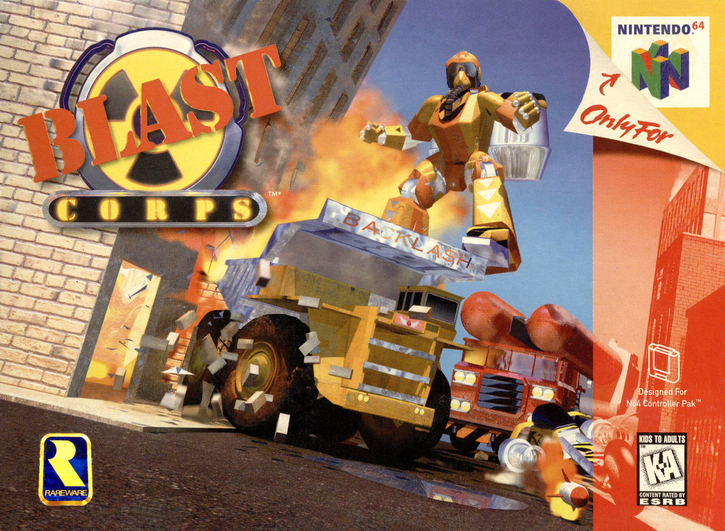 BLAST CORPS  - N64 (W/BOX)