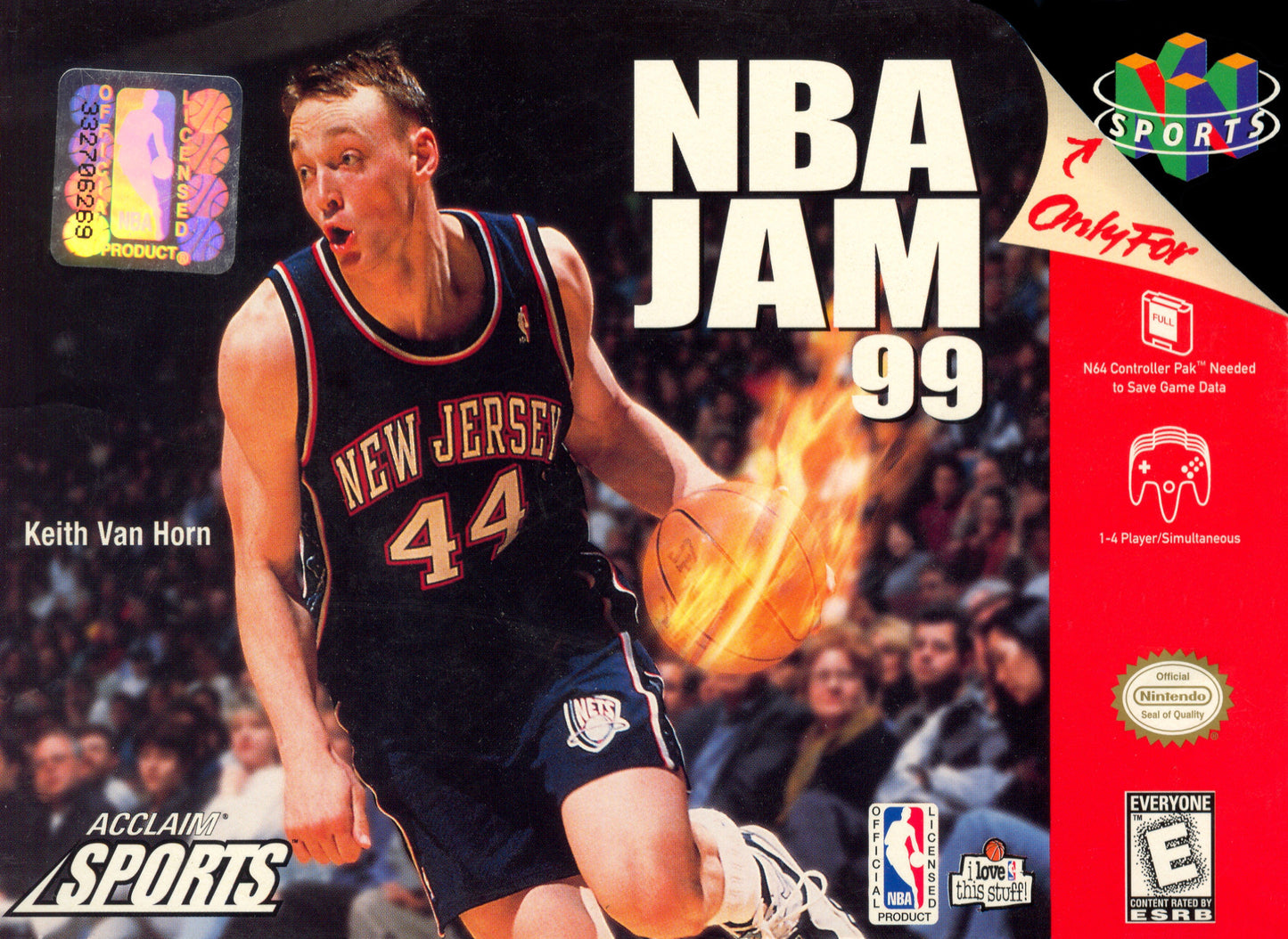 NBA JAM 99  - N64 (W/BOX & MANUAL)