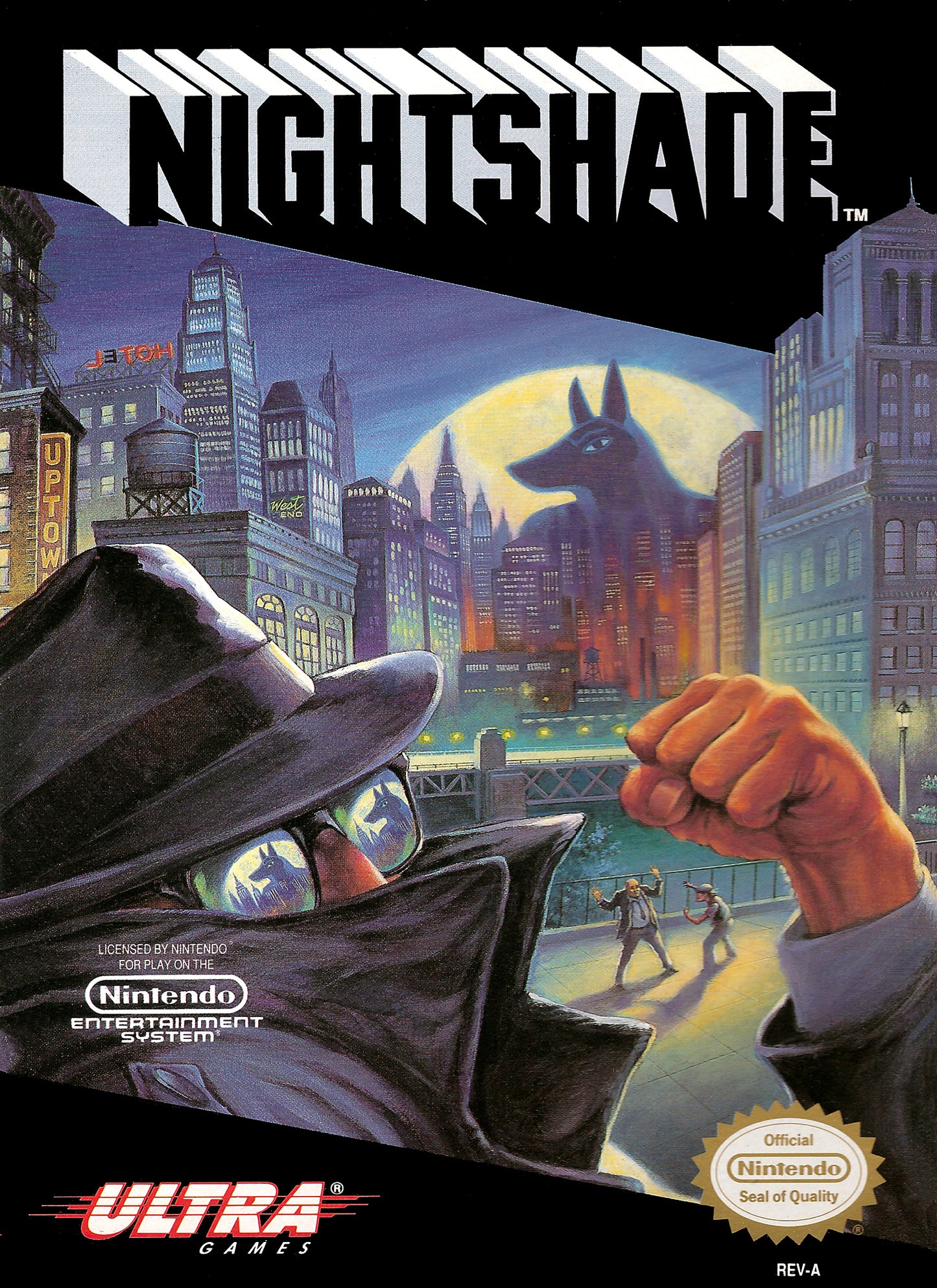 NIGHTSHADE  - NES (W/BOX & MANUAL)