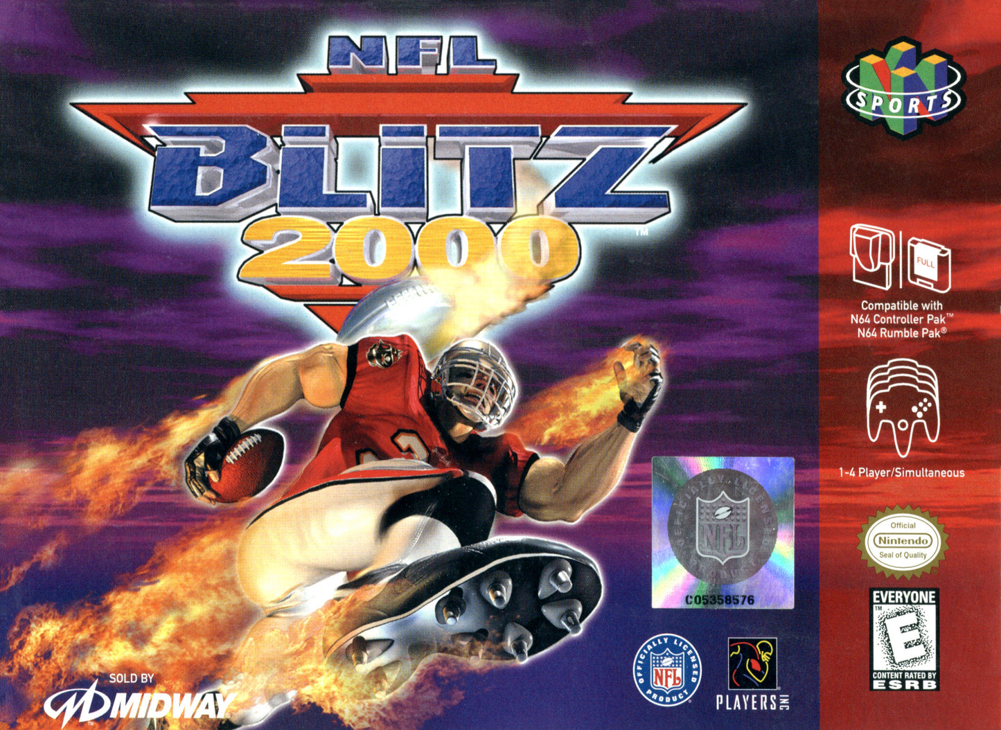 NFL BLITZ 2000  - N64