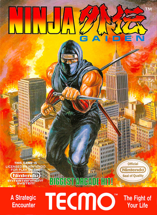 NINJA GAIDEN  - NES (W/BOX & MANUAL)