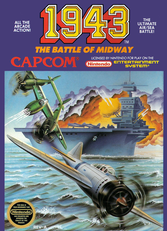 1943: THE BATTLE OF MIDWAY  - NES (W/BOX & MANUAL)