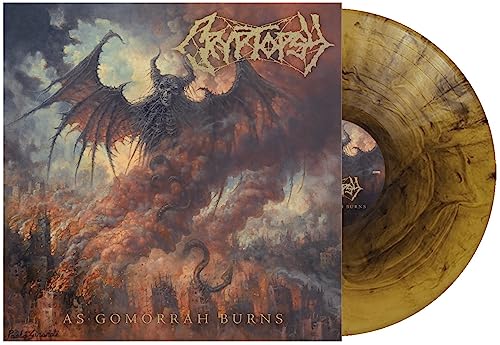 CRYPTOPSY - AS GOMORRAH BURNS - GOLD & BLACK GALAXY (VINYL)